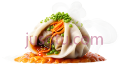 食物,摆盘,白色,橙色,绿色PNG