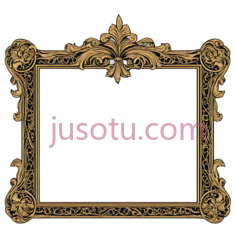 相框,复古,金色PNG