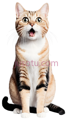 惊讶,猫, PNG