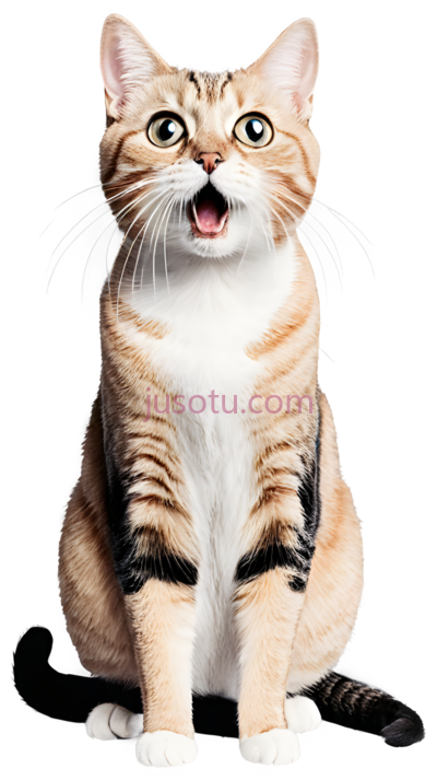 惊讶,猫, PNG
