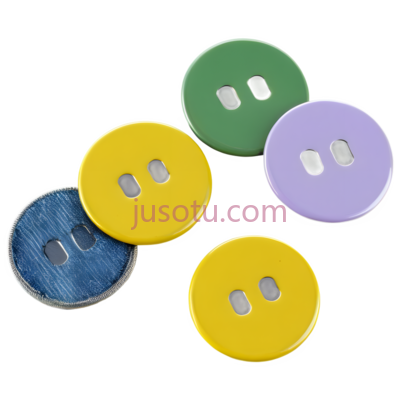 纽扣,圆形,黄色, PNG