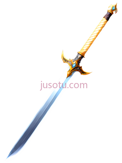 剑,装饰性武器,金色, PNG