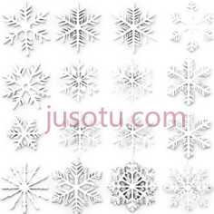雪花,白色,黑色背景PNG