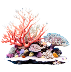 珊瑚礁,红色,蓝色,紫色PNG