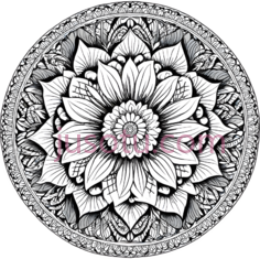 曼荼罗,花朵PNG