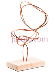 金属雕塑,抽象,金色PNG