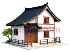 小屋,中式建筑,白色, 棕色, 黑色PNG