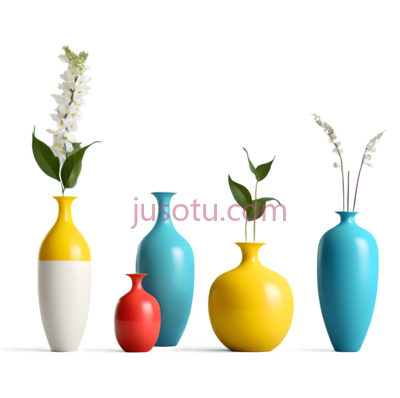 花瓶,现代,黄色, PNG