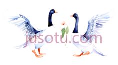 天鹅,卡通,白色PNG