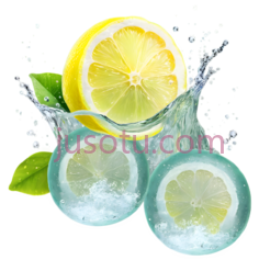 柠檬,切片,黄色PNG