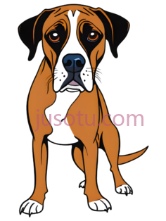 狗,卡通,棕色,白色,黑色PNG