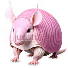 粉色犰狳PNG