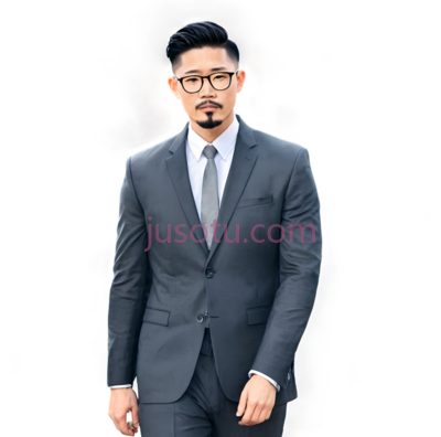 男人,商务休闲,深灰色, PNG