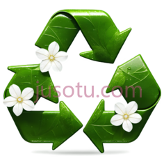 回收标志,绿色PNG