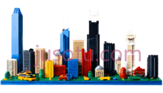 摩天大楼,现代,绿色PNG