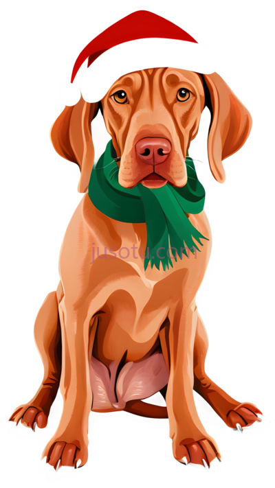 猎犬,圣诞, PNG