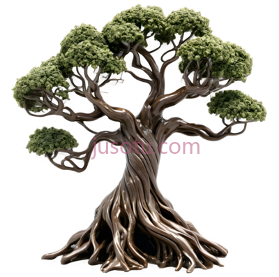 树,盆景,绿色,棕色, PNG