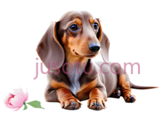 腊肠犬,卡通,棕色,黑色PNG