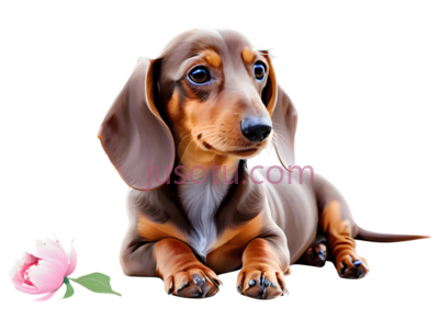 腊肠犬,卡通,棕色,黑色, PNG