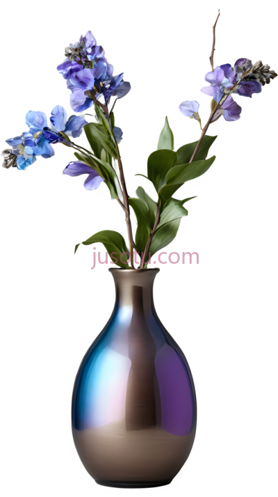 花瓶,现代,蓝色,紫色, PNG