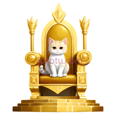 猫,皇家,白色,金色, PNG