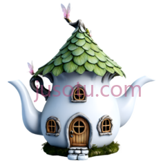 童话小屋,茶壶PNG