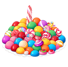 糖果,卡通,红色,粉色,黄色,蓝色,绿色,橙色PNG