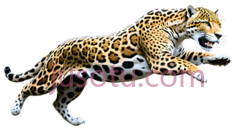 猎豹,3D,黄色带黑色斑点PNG