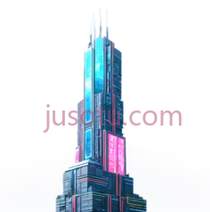 摩天大楼,现代,蓝色,粉色PNG