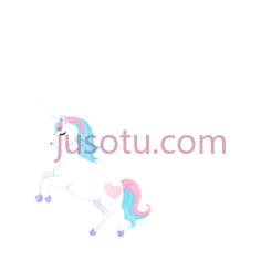 粉彩色,独角兽PNG
