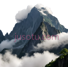 山峰,自然景观,绿色,白色PNG