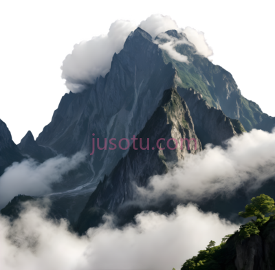 山峰,自然景观,绿色,白色, PNG