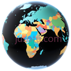 地球仪,彩色地图,颜色PNG