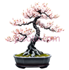 樱花,盆景, PNG