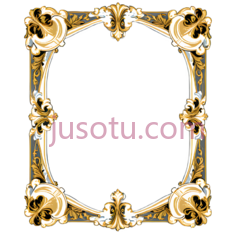 相框,巴洛克,金色PNG