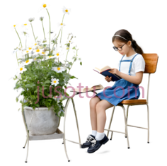 女孩,休闲,蓝色PNG