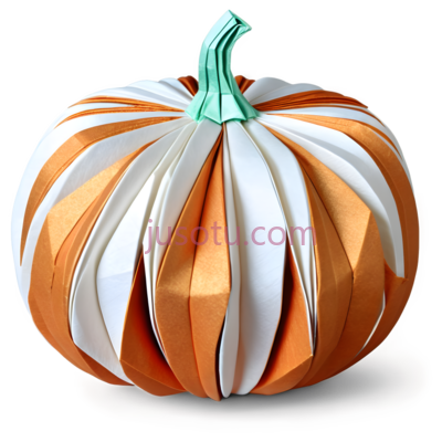 南瓜,折纸,橙色,白色, PNG
