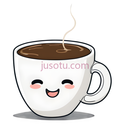 咖啡杯,卡通,白色, 棕色, PNG