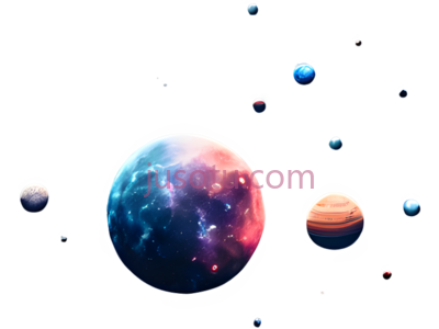 行星,卫星,科幻,蓝色,橙色, PNG