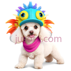 狗,戴帽子,白色PNG