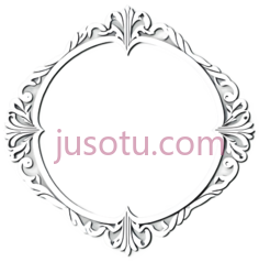 花纹边框,装饰性,白色PNG