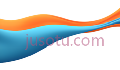 波浪,抽象,蓝色,橙色PNG