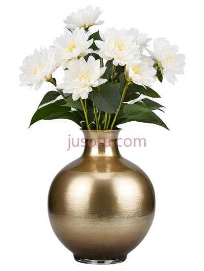 花瓶,现代,金色, PNG