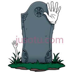 墓碑,卡通,灰色PNG