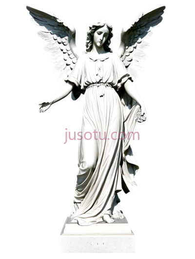 天使雕像,古典雕塑,白色, PNG