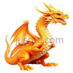 橘龙,角鳞PNG