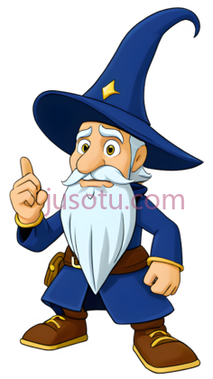 巫师,卡通,蓝色, 白色, 棕色PNG