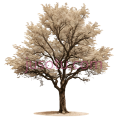 树,3D,白色PNG