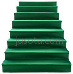 楼梯,绿色PNG