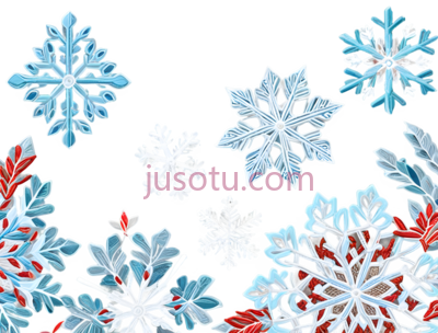 雪花,复杂对称,白色, PNG